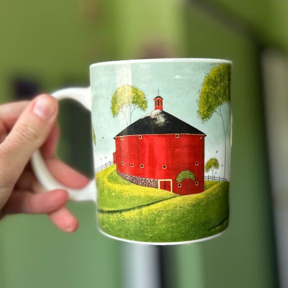 Gibson Other - VTG Barn Farmhouse Scene Wrapped Kitchen Ceramic Coffee Tea Mug